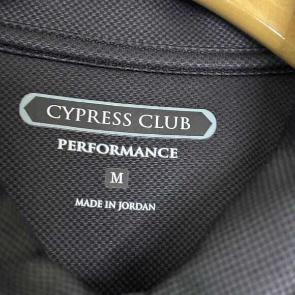 Cypress Club Performance Mens Golf Polo‎ Shirt Size L Gray Athleisure Recreation - Picture 3 of 7